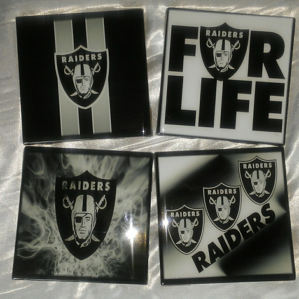 Raiders coaster set